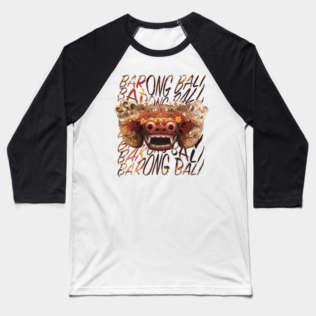 Barong Bali Baseball T-Shirt by gungsan